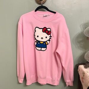 Hello Kitty Pink Sweatshirt with fuzzy Character Design